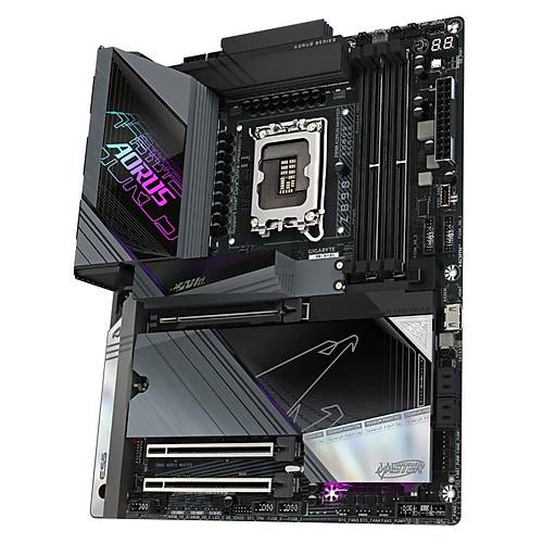 Gigabyte Z890 AORUS MASTER DDR5 9500 MHz (OC) M.2 USB 2.0 USB 3.2  Thunderbolt Wi-Fi 7 10G LAN ATX Soket 1851