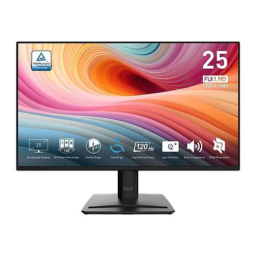 MSI PRO MP252DE E2 24.5 1920x1080 120Hz 1ms HDMI VGA DP Adaptive Sync IPS Monitr