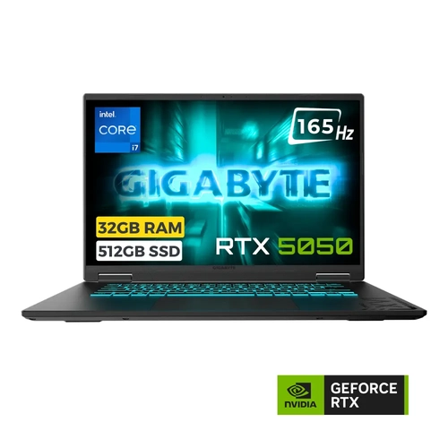 Gigabyte Gaming A16 CTH i7-13620H 32GB 512GB SSD 8GB RTX5050 85W 16 FHD+ 165Hz FreeDOS