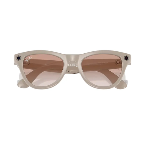 Ray-Ban Meta Skyler Ak�ll� G�zl�k Parlak Kire�li Gri �er�eve Tar��n Pembesi Cam Rengi