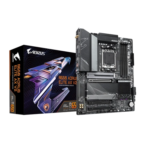 Gigabyte B650 Aorus Elite AX V2 DDR5 8000 MHz (OC) 3xM.2 DP HDMI 2.5G LAN Wi-Fi 6E ATX Soket AM5