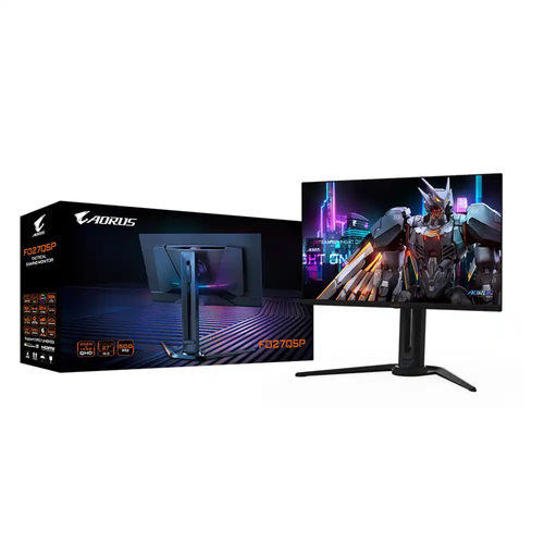 Gigabyte AORUS FO27Q5P 27 2560x1440 QHD 500Hz 0.03 ms HDMI DP mDP Type-C QD-OLED Gaming Monit�r