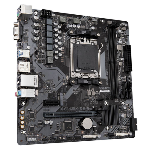 Gigabyte B650M S2H DDR5 6400MHz PCI-E Gen4 M.2 USB 3.2 VGA DP HDMI 1G LAN mATX AM5