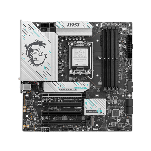 MSI B860M GAMING PLUS WiFi DDR5 8600MHz (OC) 3xM.2 Thunderbolt 4 HDMI DP 5G LAN WiFi 7 mATX Soket 1851