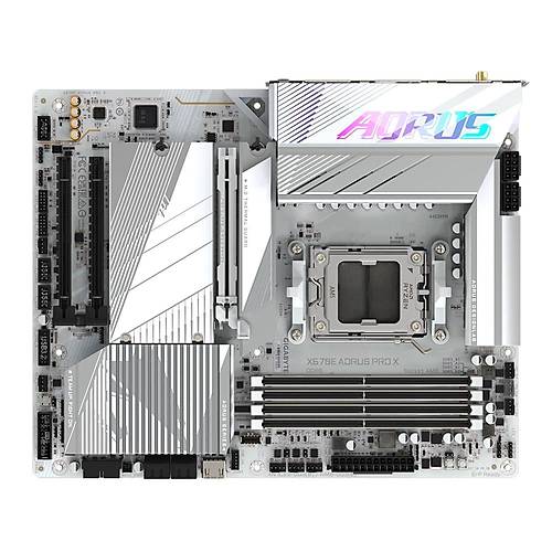 Gigabyte X670E AORUS PRO X Wi-Fi DDR5 8000 MHz (OC) PCI-E Gen3 M.2 USB 3.2 DP HDMI 2.5G LAN Wi-Fi 7 ATX AM5