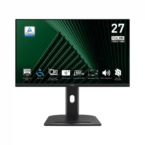 MSI PRO MP275PG 27 1920x1080 FHD 100Hz 1ms HDMI VGA DP Adaptive Sync IPS Monitr