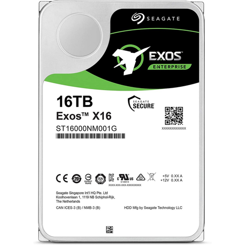 Seagate Exos X16 16TB 7200RPM 256MB Sata 3 ST16000NM001G Sabit Disk