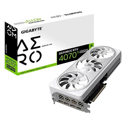 Gigabyte GeForce RTX 4070 Ti Super Aero OC 16G 16GB 256Bit GDDR6X GV-N407TSAERO OC-16GD