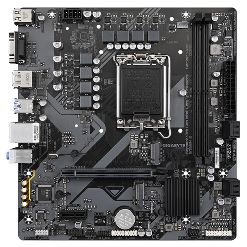 Gigabyte B760M E DDR5 7200 MHz (OC) 2xM.2 1G LAN Micro-ATX Soket 1700