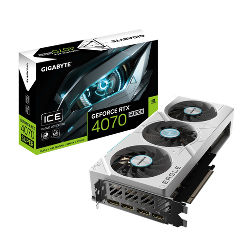 Gigabyte GeForce RTX 4070 Super Eagle OC Ice 12G 12GB 192Bit GDDR6X GV-N407SEAGLEOC ICE-12GD
