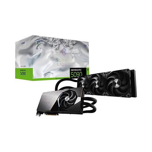 MSI GeForce RTX 5090 32G Suprim Liquid Soc 32GB GDDR7 512bit DX12 PCIe 5.0 (3xDP 1xHDMI) Ekran Kart