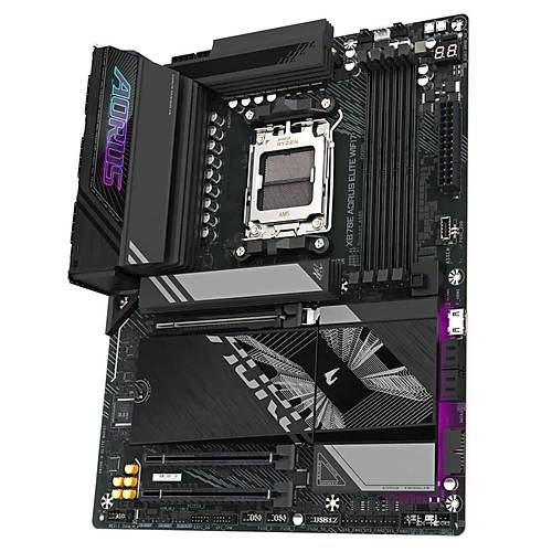 Gigabyte X870E AORUS ELITE WIFI7 DDR5 8200 MHz (OC) M.2 USB 2.0 USB 3.2 HDMI USB-C 2.5G LAN ATX Soket AM5