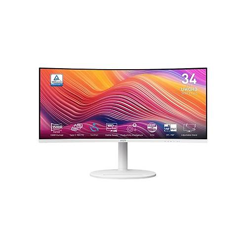 MSI Modern MD342CQPW 34 3440x1440 120Hz 1ms HDMI DP Type-C Adaptive Sync Monitr