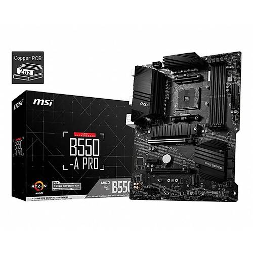 MSI B550-A PRO DDR4 4400MHz (OC) HDMI DP TYPE-C M.2 ATX AM4