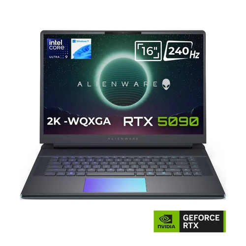 Dell Alienware 16 Area-51 AA16250 Ultra 9 275HX 32GB 4TB SSD 24GB RTX5090 175W 16 WQXGA 240Hz Windows 11 ngilizce Klavye