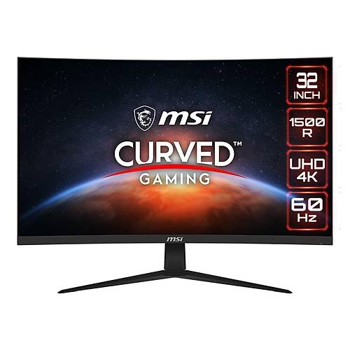 MSI G321CUV 31.5 3840x2160 60Hz 4ms HDMI DP HDR Curved Gaming Monitr