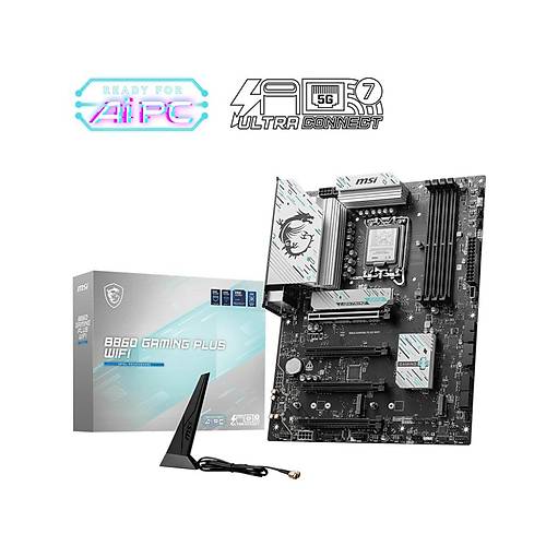 MSI B860 GAMING PLUS WiFi DDR5 8600MHz (OC) 3xM.2 Thunderbolt 4 HDMI DP 5G LAN WiFi 7 ATX Soket 1851
