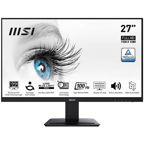 MSI PRO MP273ADE 27 1920x1080 100Hz 1ms HDMI VGA DP IPS Monitr