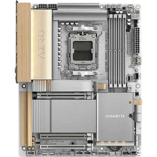 Gigabyte X870E AERO X3D WOOD DDR5 9000 MHz (OC) PCIe 5.0 4xM.2 HDMI 5G LAN ATX Anakart