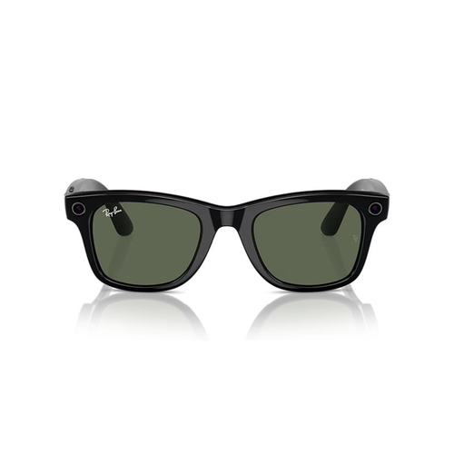 Ray-Ban Meta Wayfarer Ak�ll� G�zl�k Parlak Siyah G15 Ye�il RW4008
