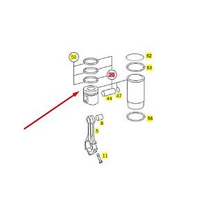 P�STON SEGMAN 128.00mm OM457 EURO4/5