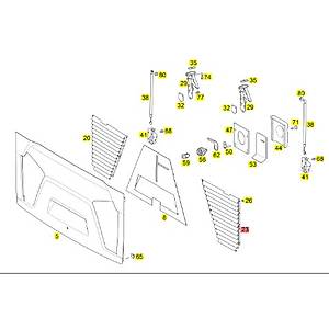 MOTOR KAPUTU IZGARASI SOL A6337500718