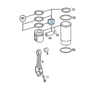 P�STON SEGMAN 130.00mm ACTROS EURO4