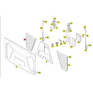 MOTOR KAPUTU IZGARASI SOL A6337500618