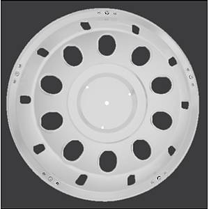 22,5'' DEL�KL� MODEL BOYALI JANT KAPA�I BEYAZ ARKA