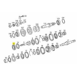 RULMAN PR�ZD�REK B�Y�K 403, AXOR, ACTROS   75X140X34, 