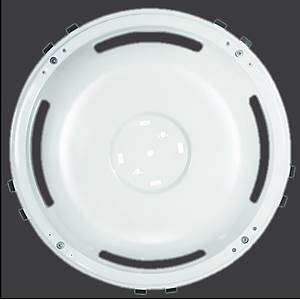 16" 403 MODEL METAL BOYALI JANT KAPA�I BEYAZ ARKA