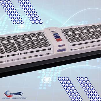 WHP H 100Ticari Tip Elektrik  9 Kw Istcl Uzaktan Kumandal Hava Perdeleri
