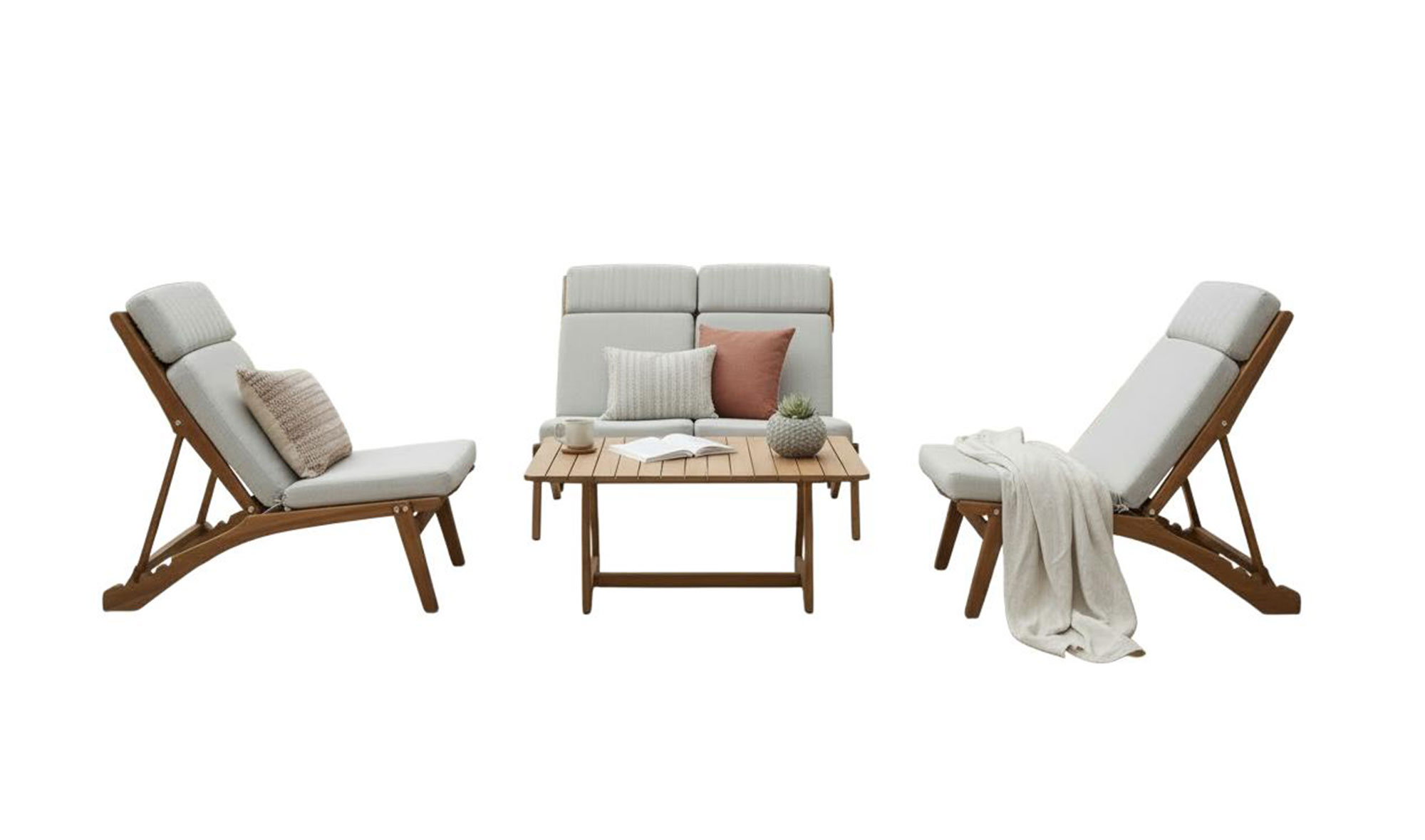 Malibu Balkon - Bahçe Çay Seti