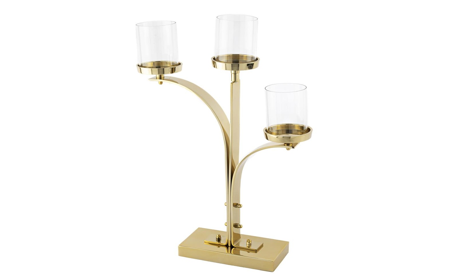 Gold 3 Kollu Metal Cam Mumluk
