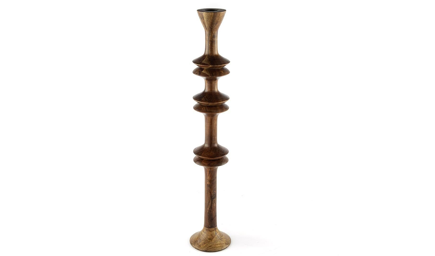 Ahşap Sütun Mumluk 10x51 cm