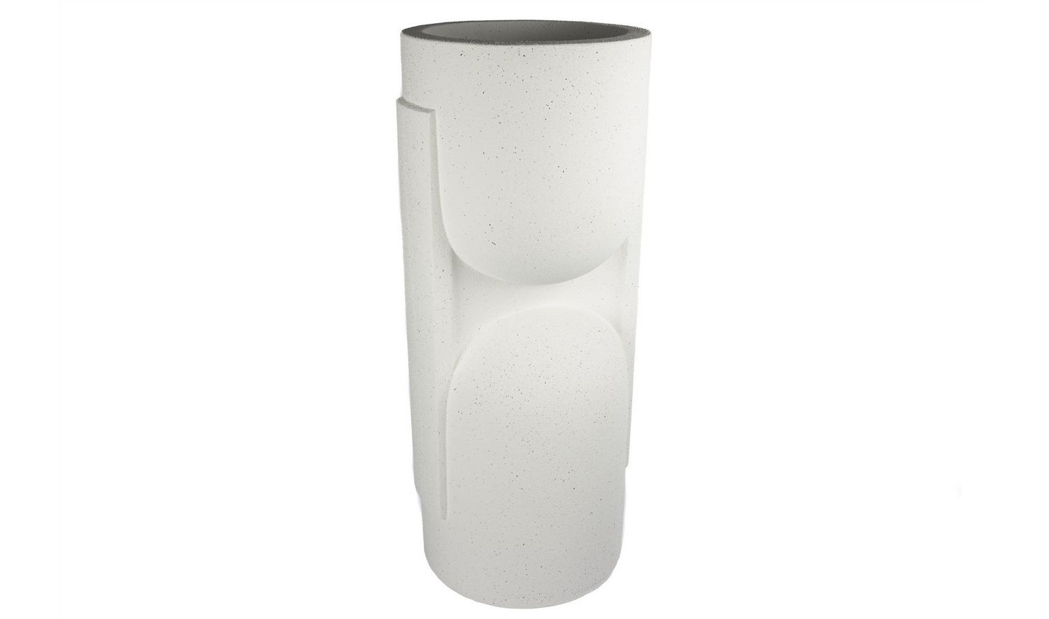 Beyaz Polyresin Saksı 37x91 cm