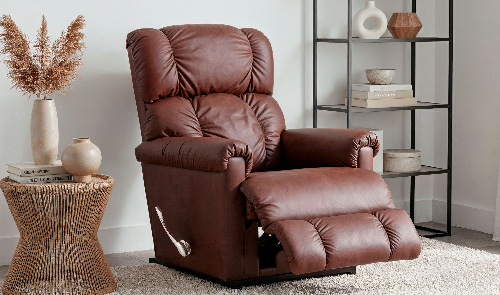 La-Z-Boy Pinnacle Leather Madras Sallanır TV Koltuğu - Chestnut