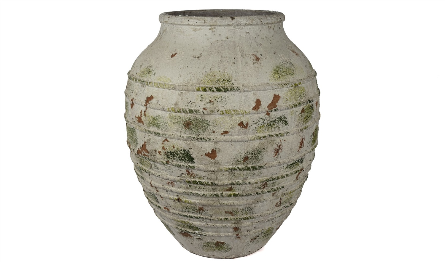 Krem Yeşil Eskitme Büyük Küp 50x70 cm