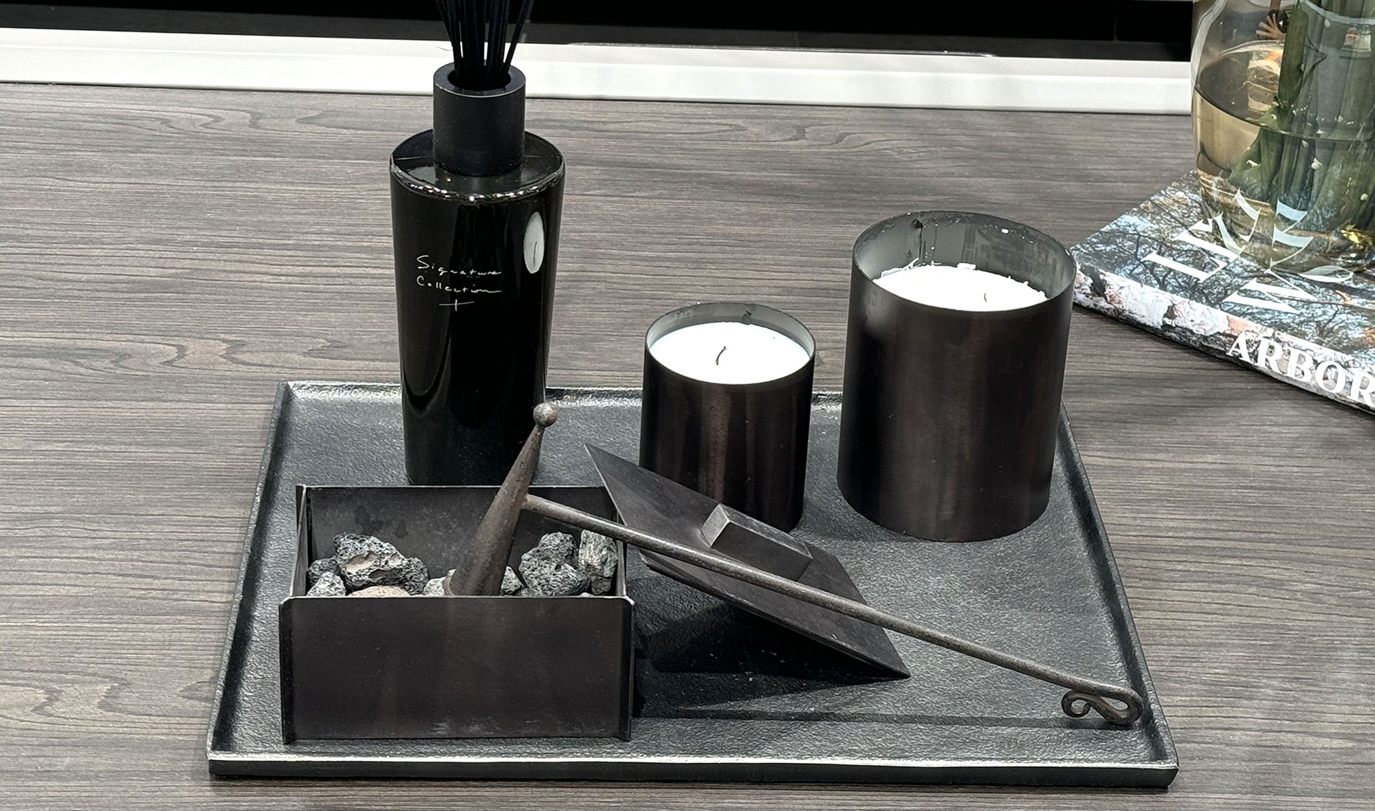 Dekoratif Metal Tepsi - 1 Adet