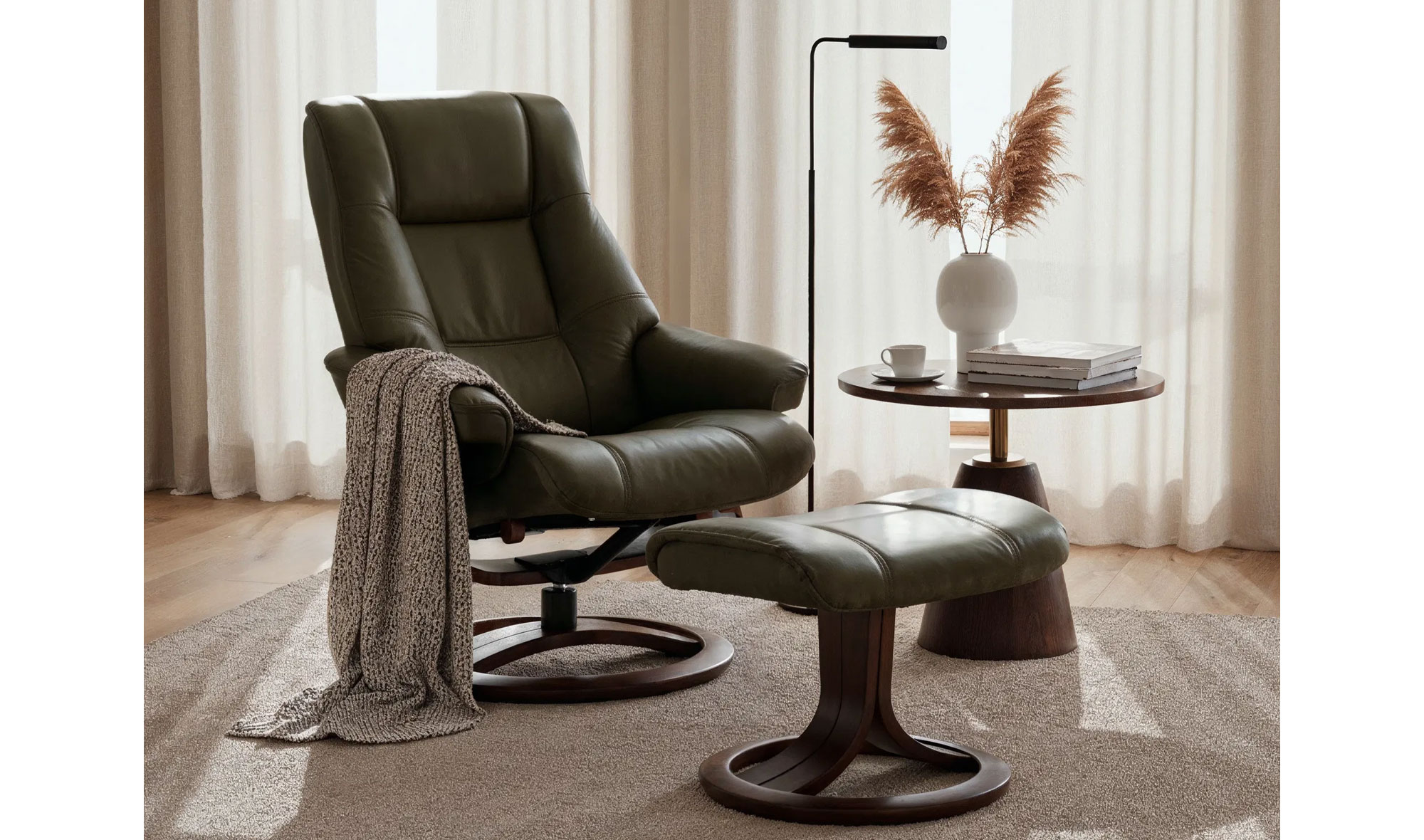 La-Z Boy Grand Roslin Medium Olive Koltuk