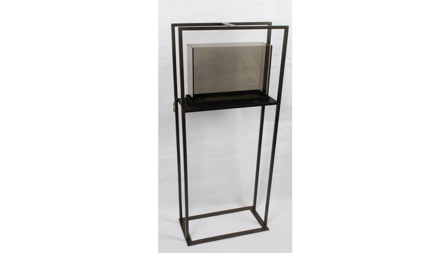 Vintage Bronz Demir Ayaklı Mumluk 48x127 cm