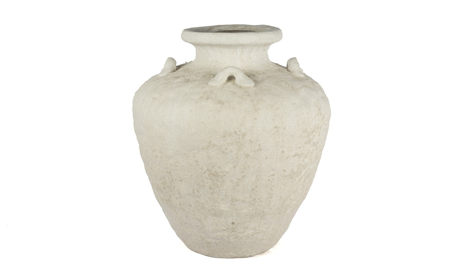 Krem Beton Kabartmalı Küp 44x54 cm