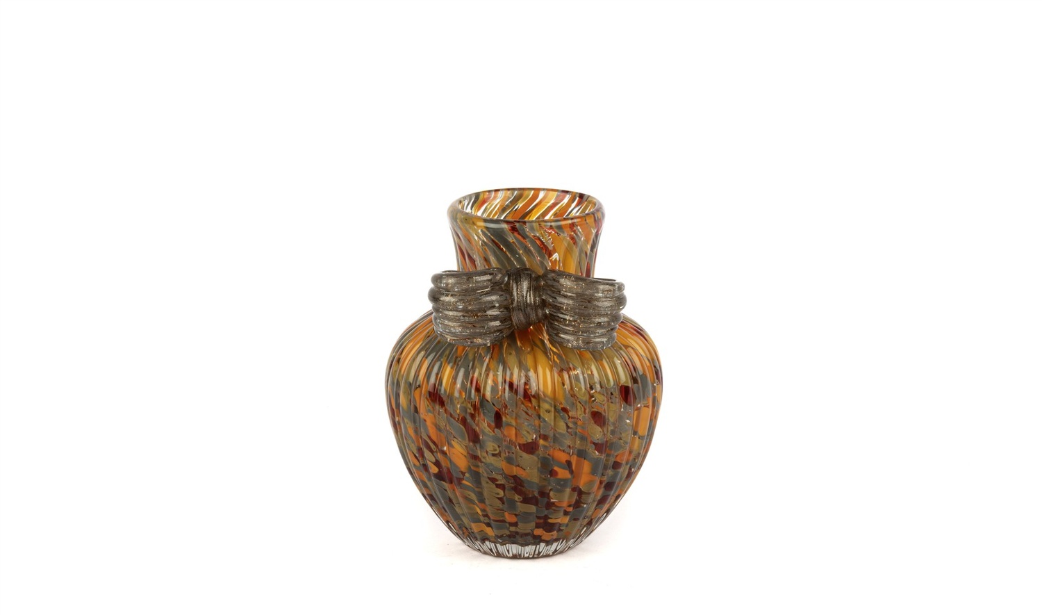 Flame Muse Fiyonklu Cam Vazo 15x21 cm