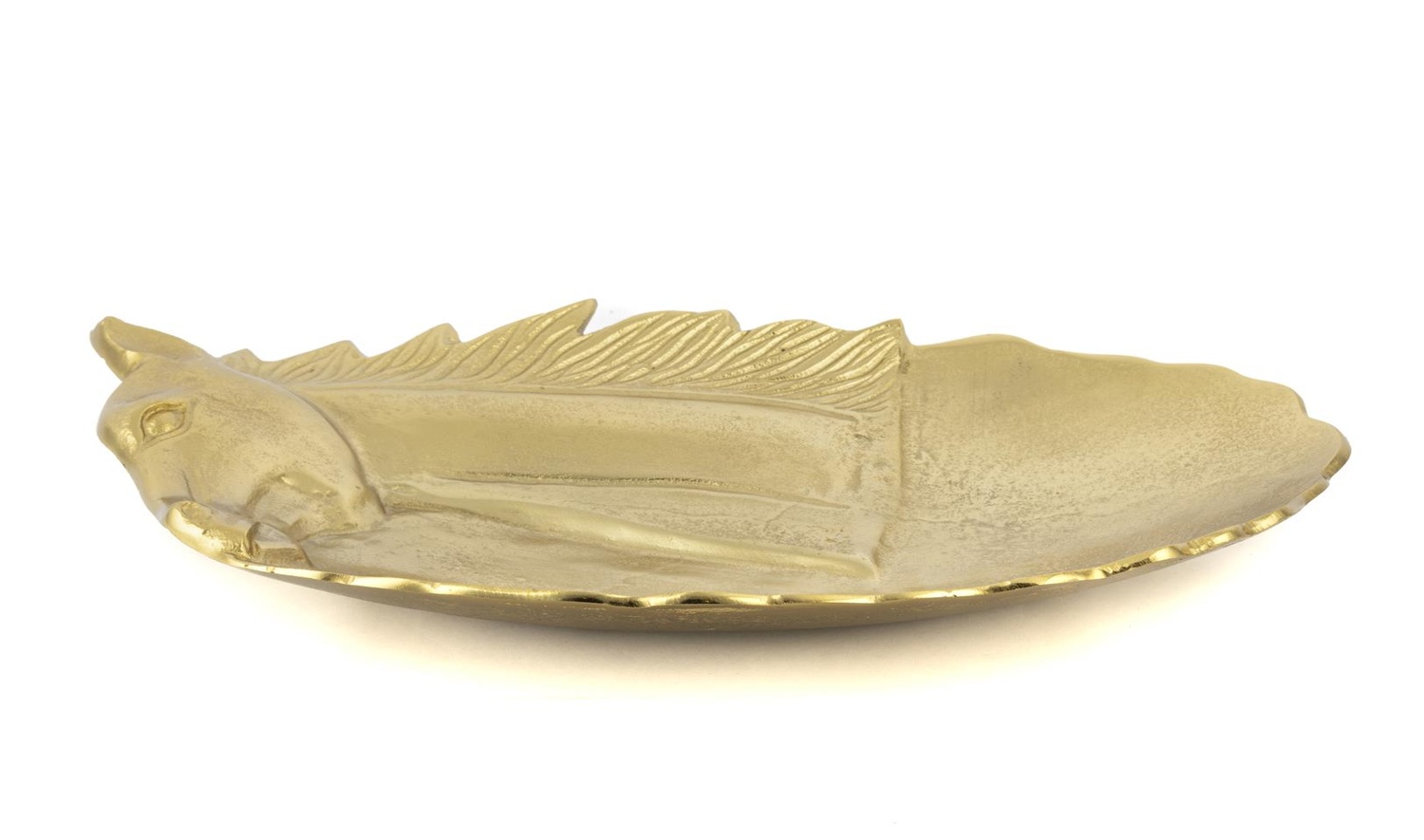 Gold Horse Metal Dekor Tabak