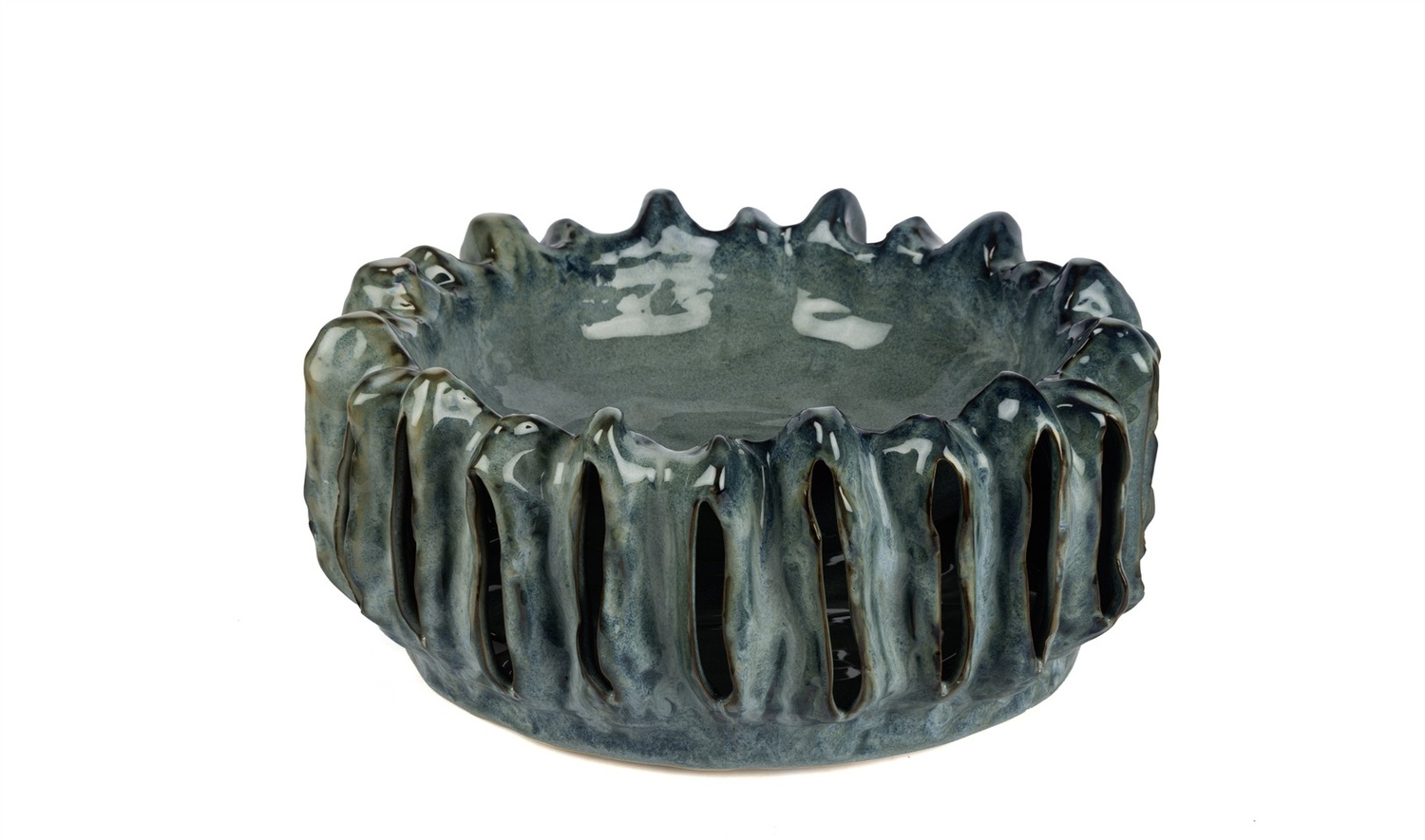 Turkuaz Kafes Tabak 34x19 cm
