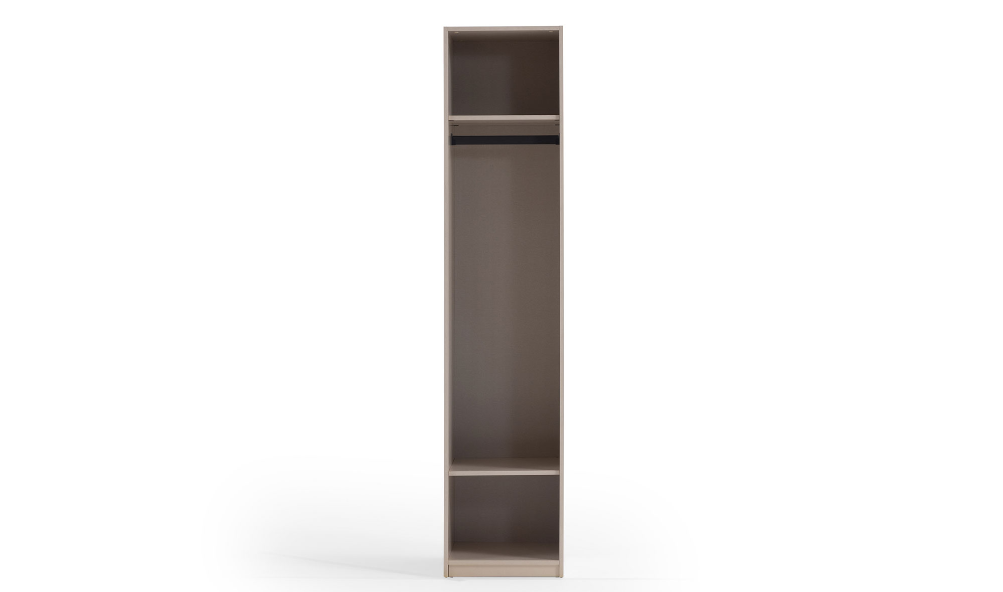 1-türiger Kleiderschrank mit Kleiderstange
