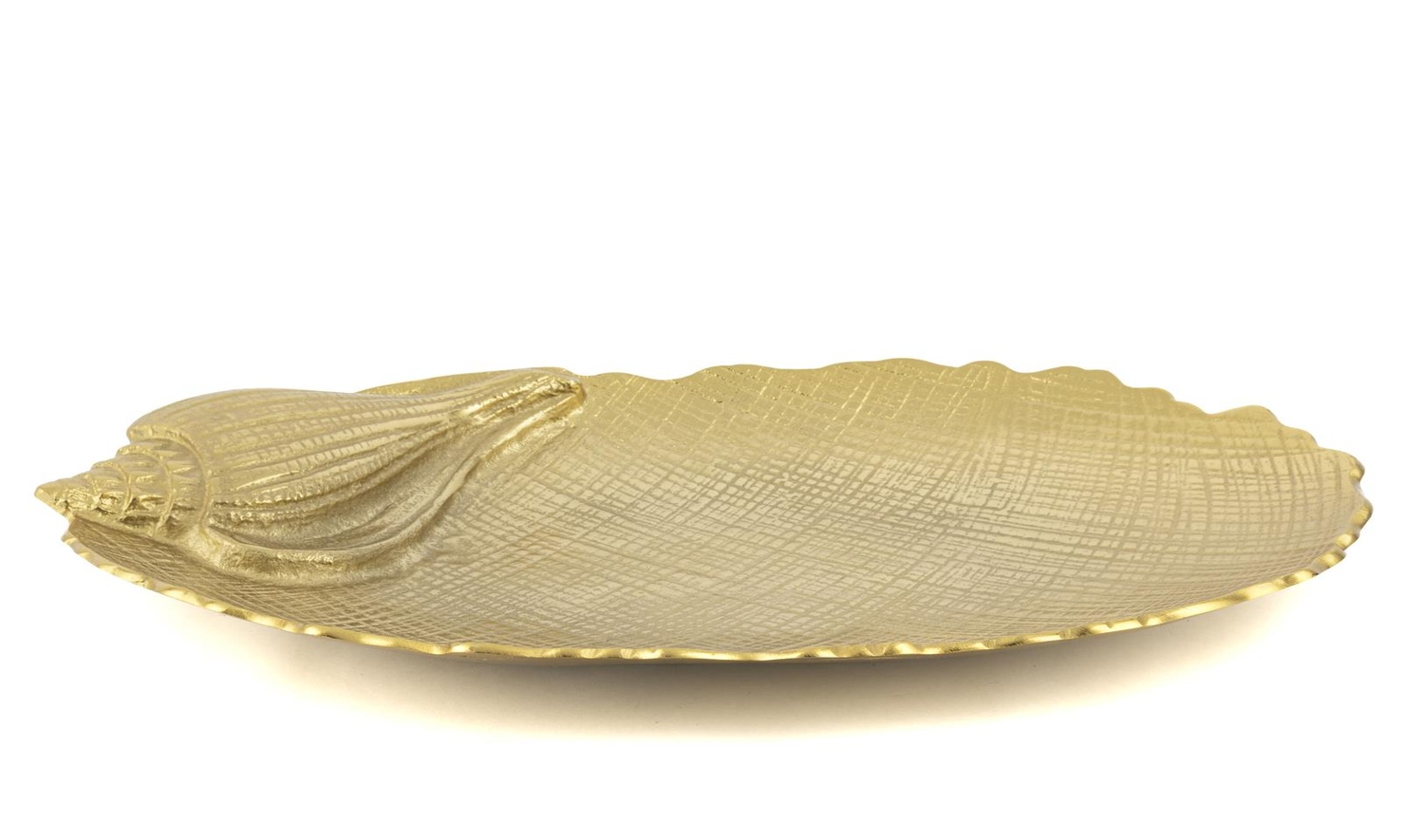 Gold Coral Metal Dekor Tabak