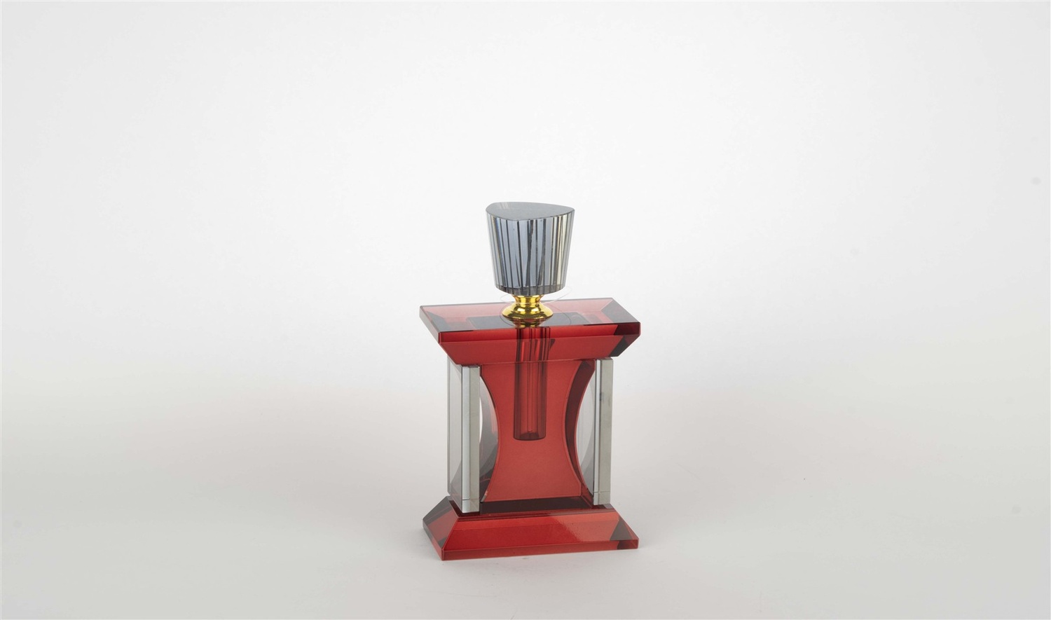 Kristal Kırmızı Şişe 17x9 cm