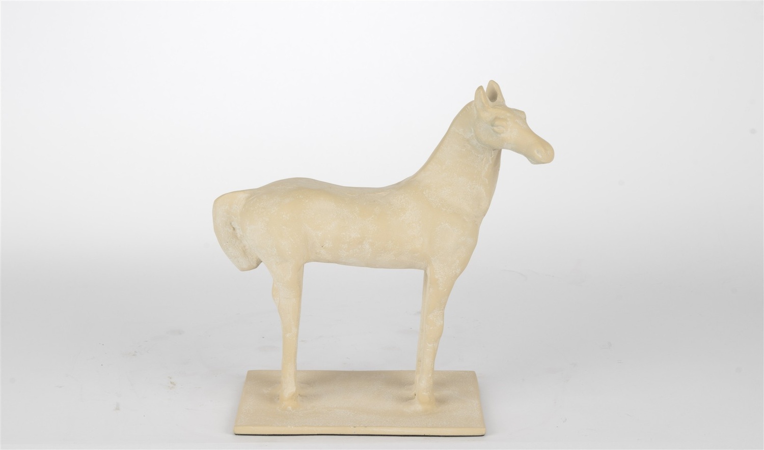 Horse Alçı Obje - Krem