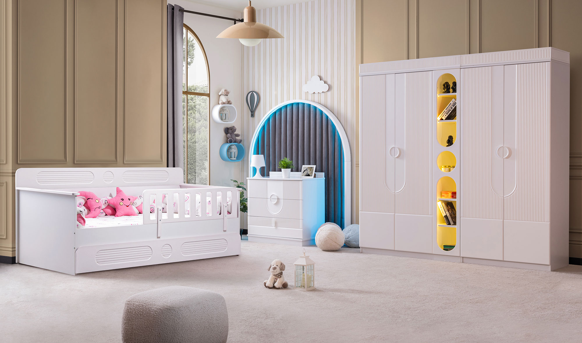 Roselin Montessori Genç Odası - Beyaz